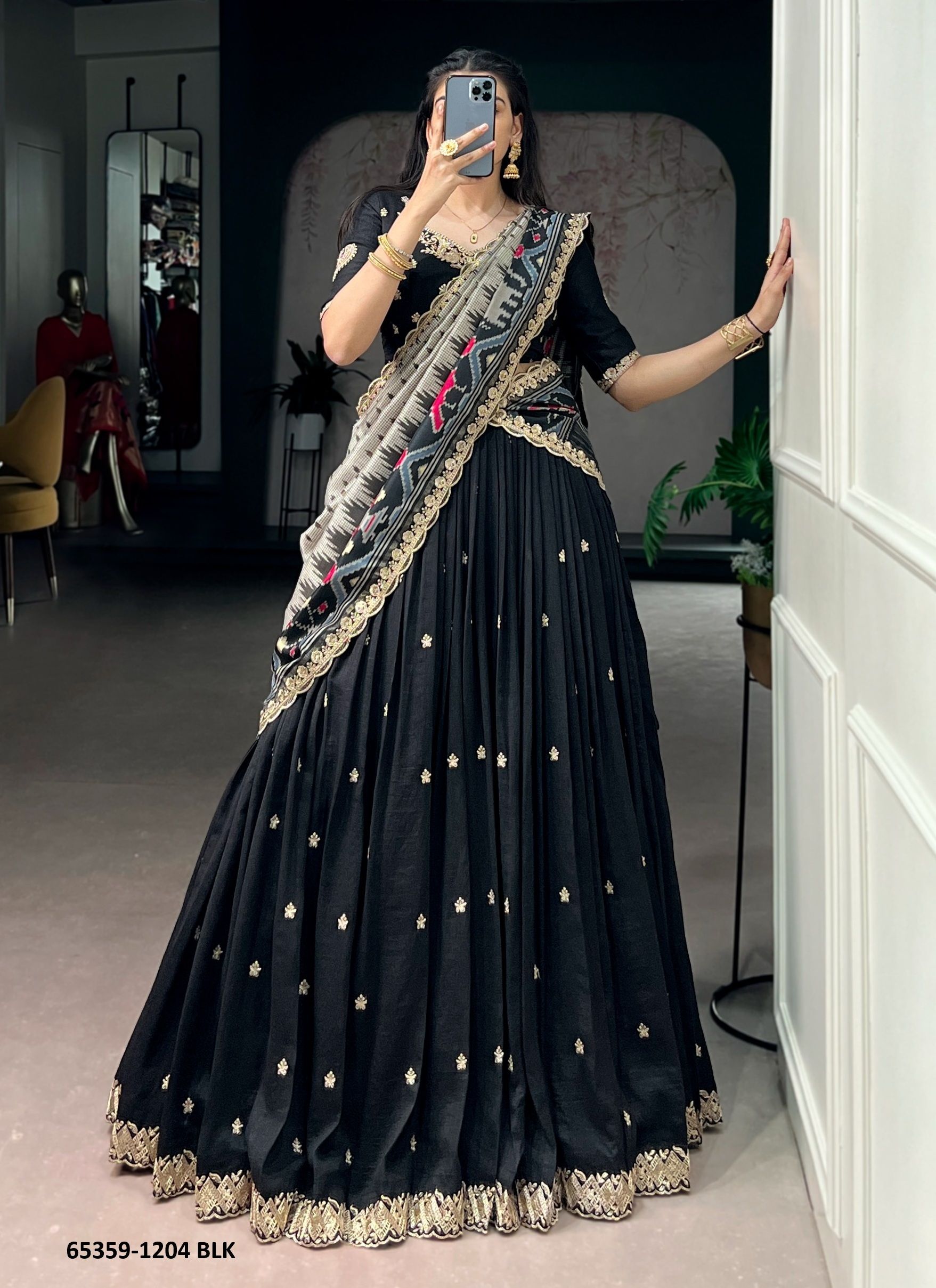 AARNA 1204 - Catalog # 65359 (Set of 4 Semi-Stitched Lehengas) AARNA 1204 - Catalog # 65359 (Set of 4 Semi-Stitched Lehengas)
