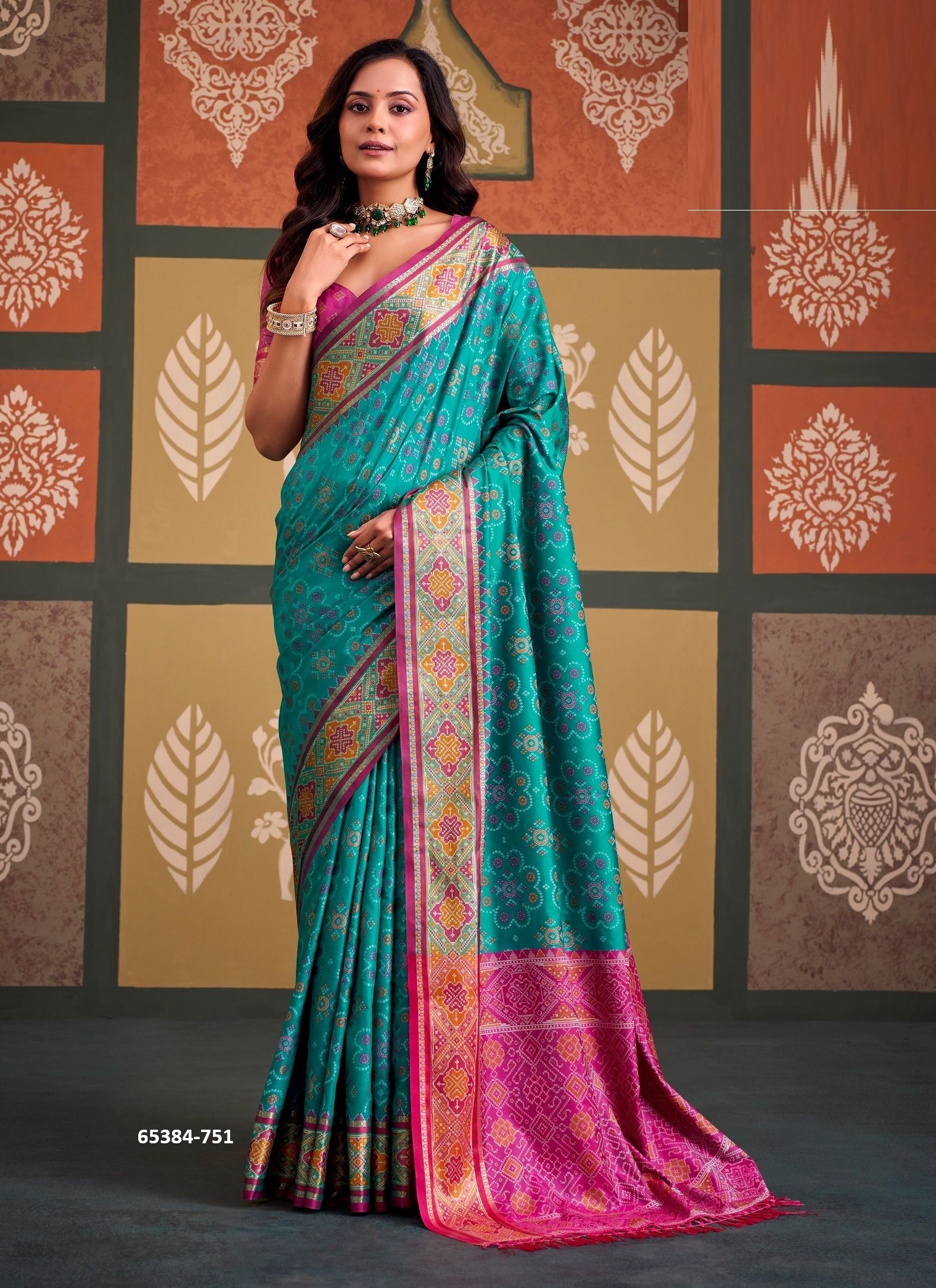 SANGAM PATOLA - Catalog # 65384 (Set of 8 Sarees) SANGAM PATOLA - Catalog # 65384 (Set of 8 Sarees)