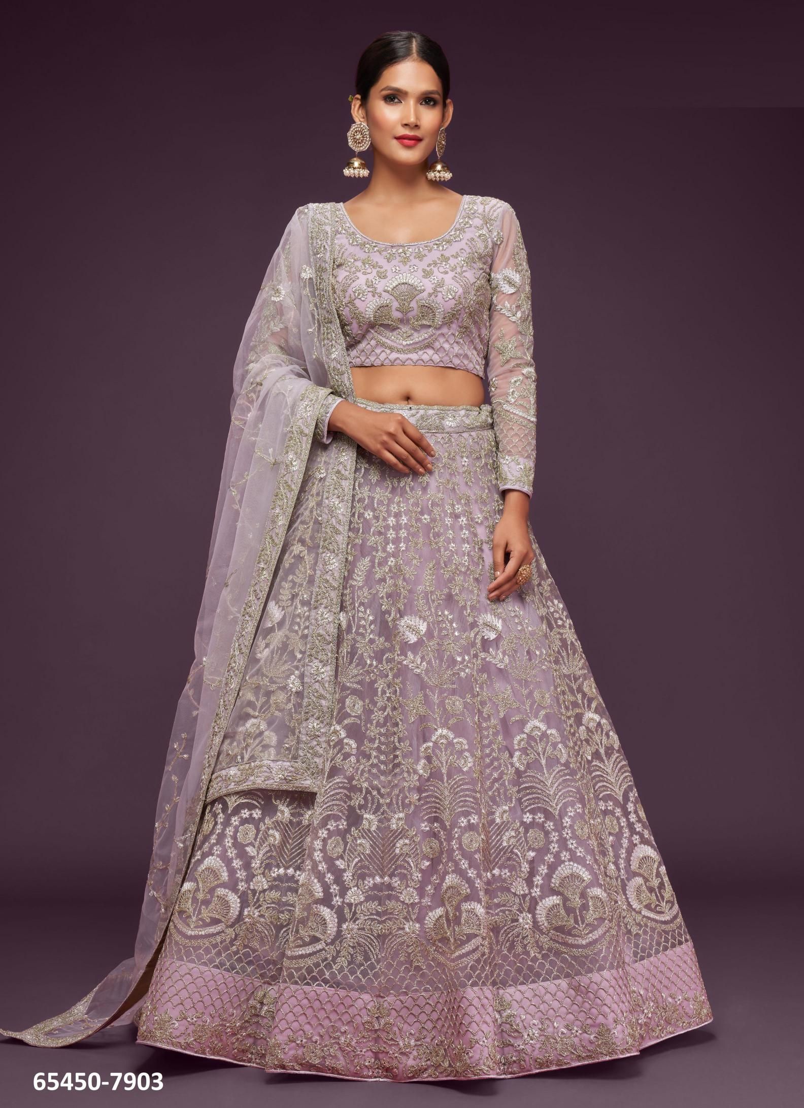 SHIMMERS 1 - Catalog # 65450 (Set of 9 Semi-Stitched Lehengas)