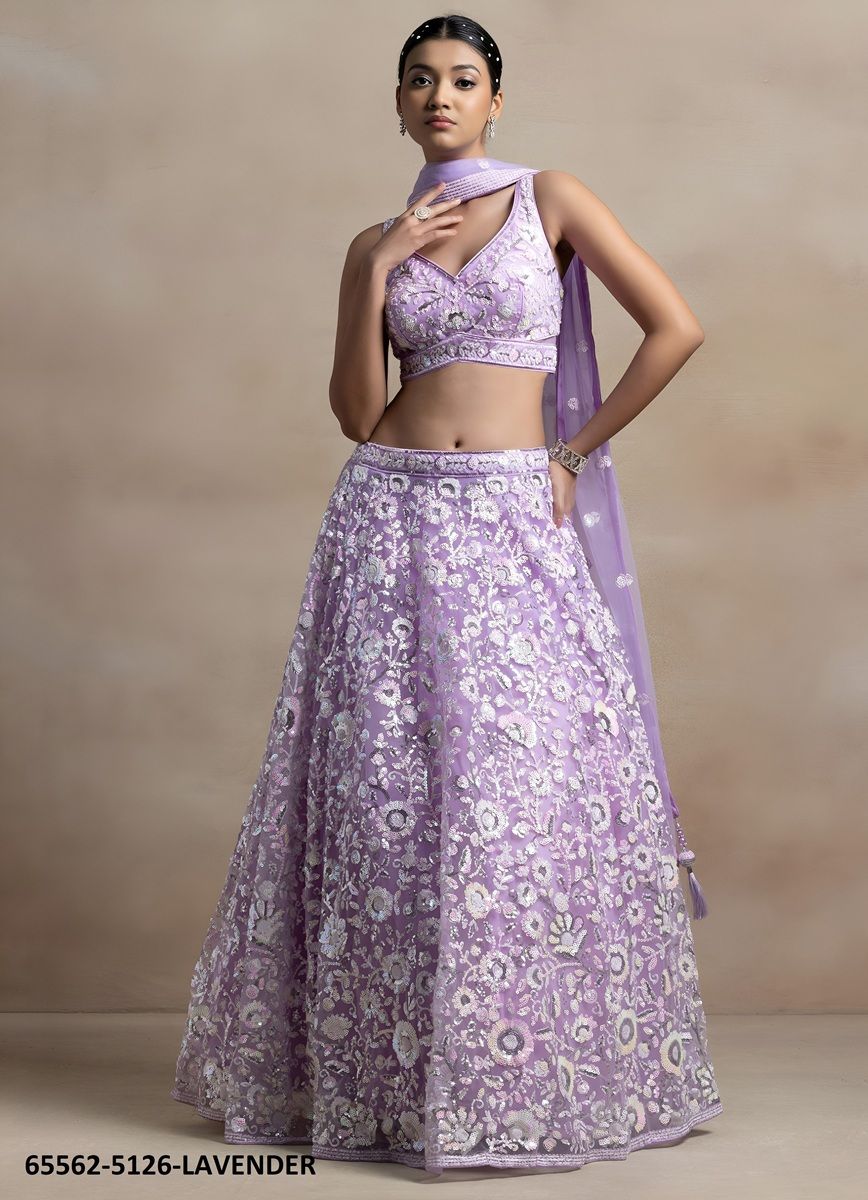 VOLUME 35 - Catalog # 65562 (Set of 4 Semi-Stitched Lehengas)