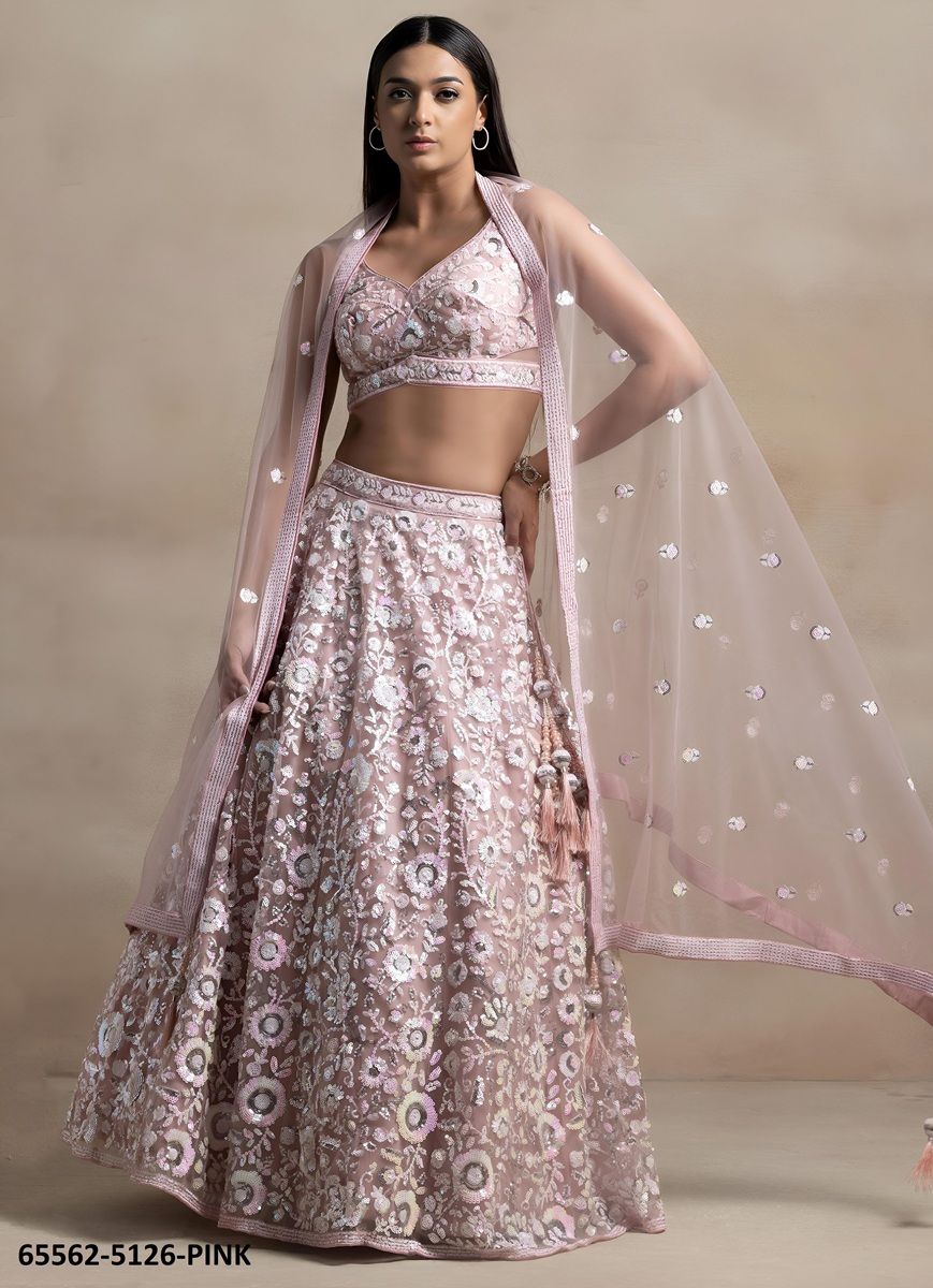 VOLUME 35 - Catalog # 65562 (Set of 4 Semi-Stitched Lehengas)