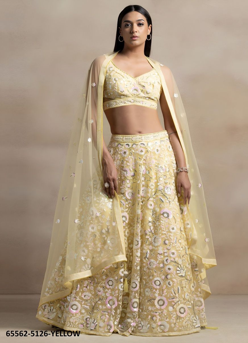 VOLUME 35 - Catalog # 65562 (Set of 4 Semi-Stitched Lehengas)