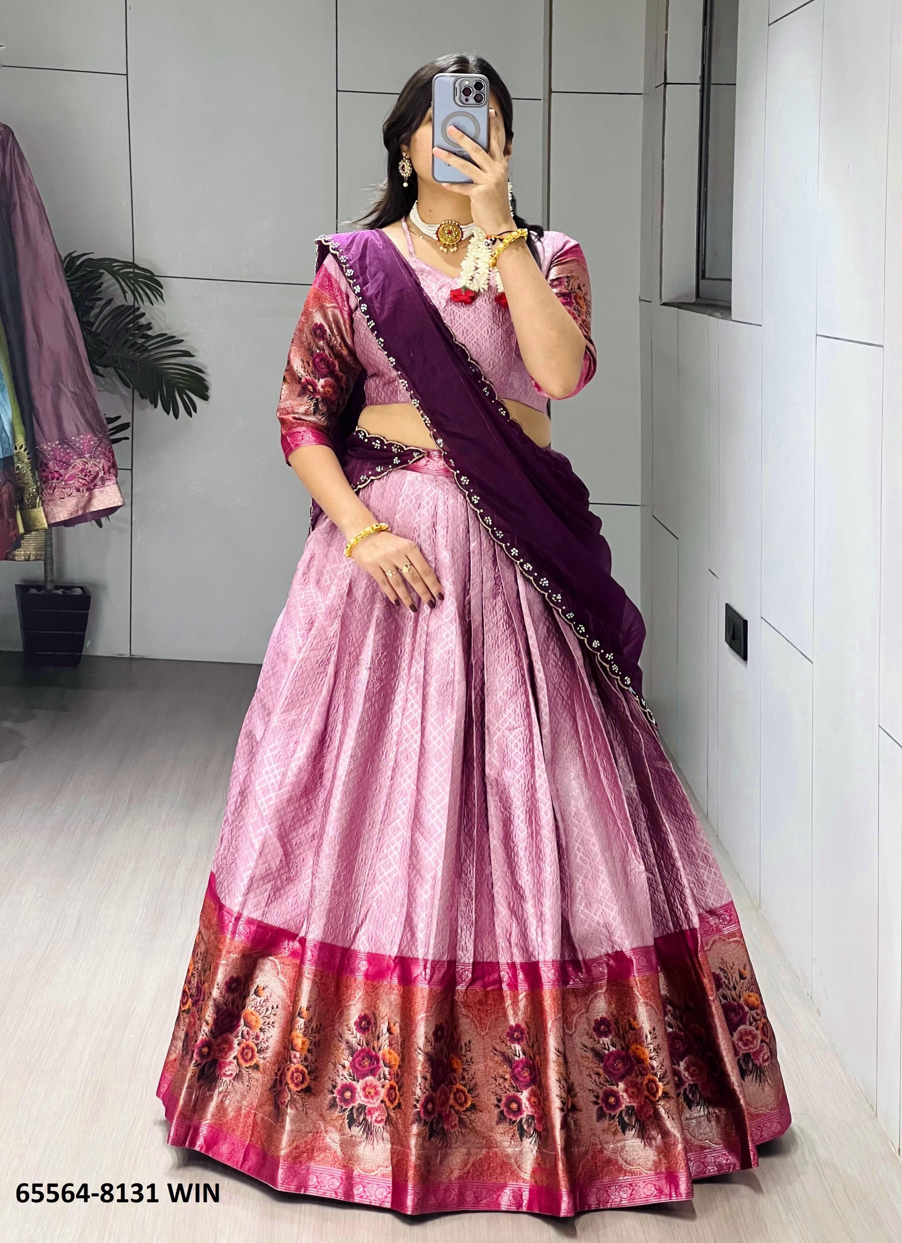 SERIES 8131 - Catalog # 65564 (Set of 2 Semi-Stitched Lehengas)