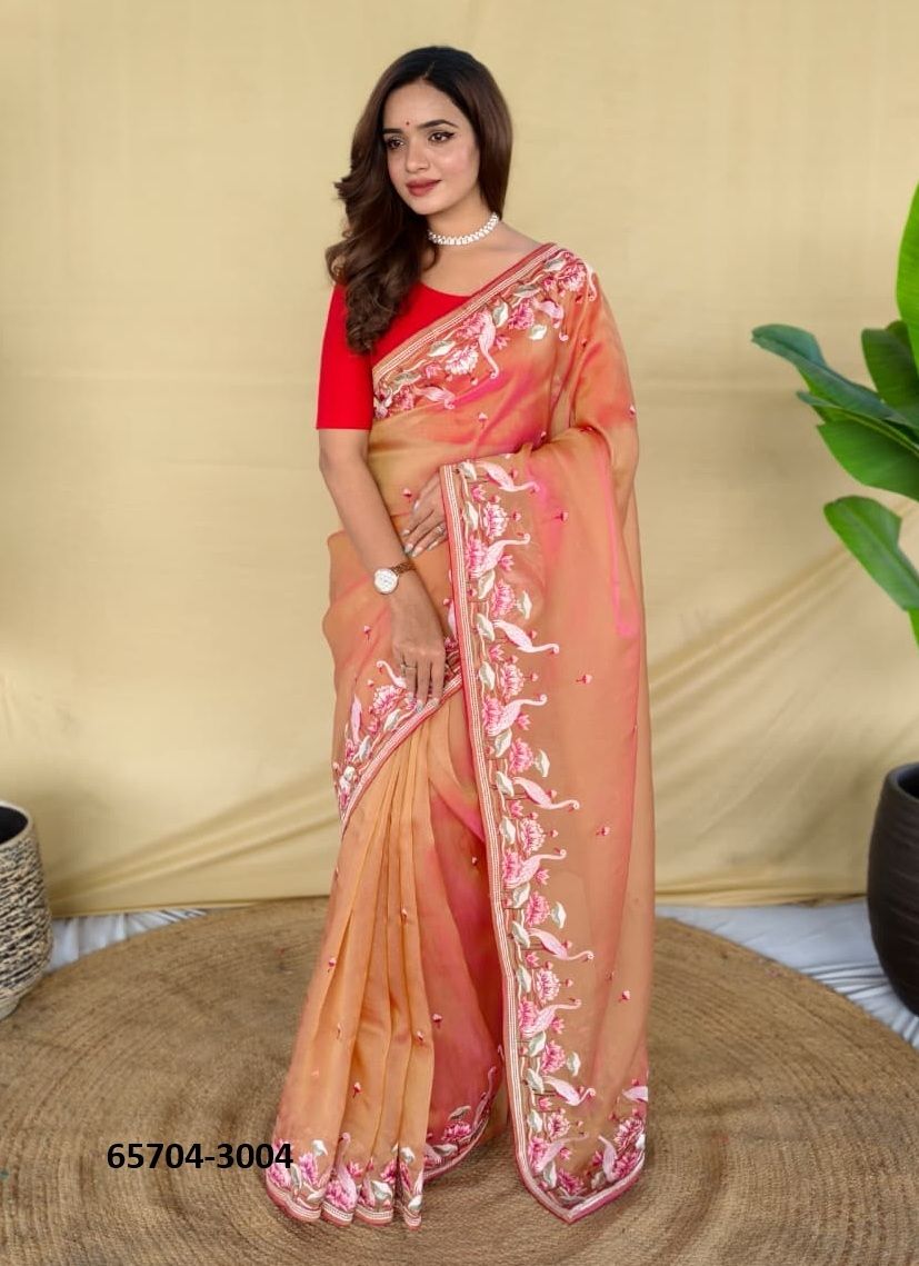 ROYAL GABANNA SILK - Catalog # 65704 (Set of 6 Sarees) ROYAL GABANNA SILK - Catalog # 65704 (Set of 6 Sarees)