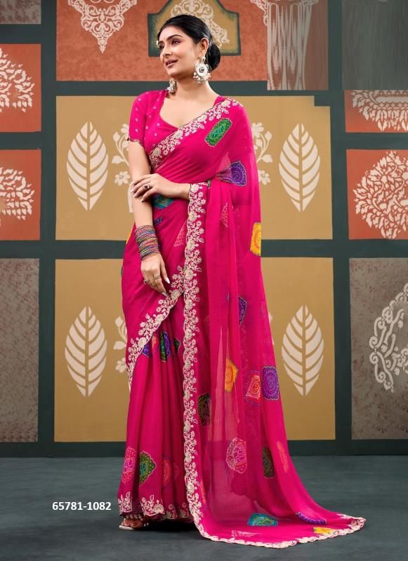 RAJRANI & RADHA RANI - Catalog # 65781 (Set of 15 Sarees)