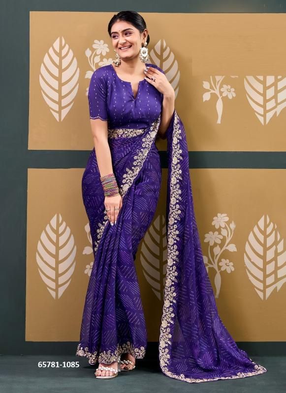 RAJRANI & RADHA RANI - Catalog # 65781 (Set of 15 Sarees)