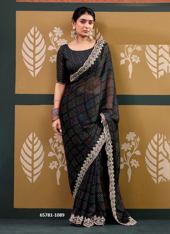 RAJRANI & RADHA RANI - Catalog # 65781 (Set of 15 Sarees)