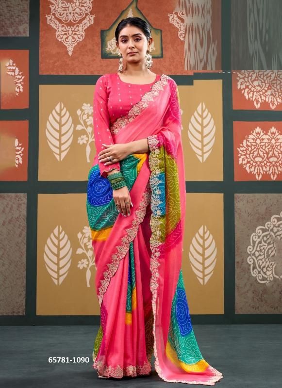RAJRANI & RADHA RANI - Catalog # 65781 (Set of 15 Sarees)