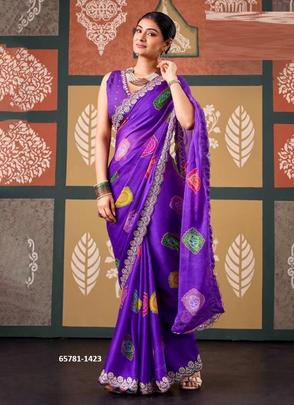 RAJRANI & RADHA RANI - Catalog # 65781 (Set of 15 Sarees)