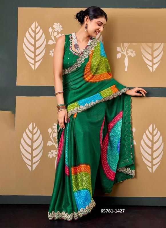 RAJRANI & RADHA RANI - Catalog # 65781 (Set of 15 Sarees)