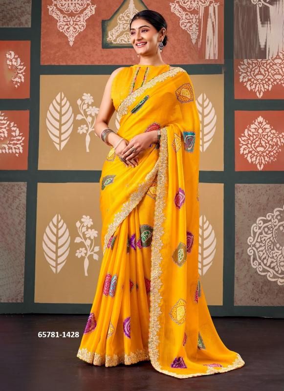 RAJRANI & RADHA RANI - Catalog # 65781 (Set of 15 Sarees)