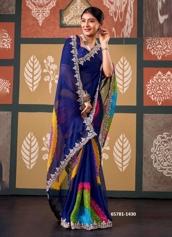 RAJRANI & RADHA RANI - Catalog # 65781 (Set of 15 Sarees)