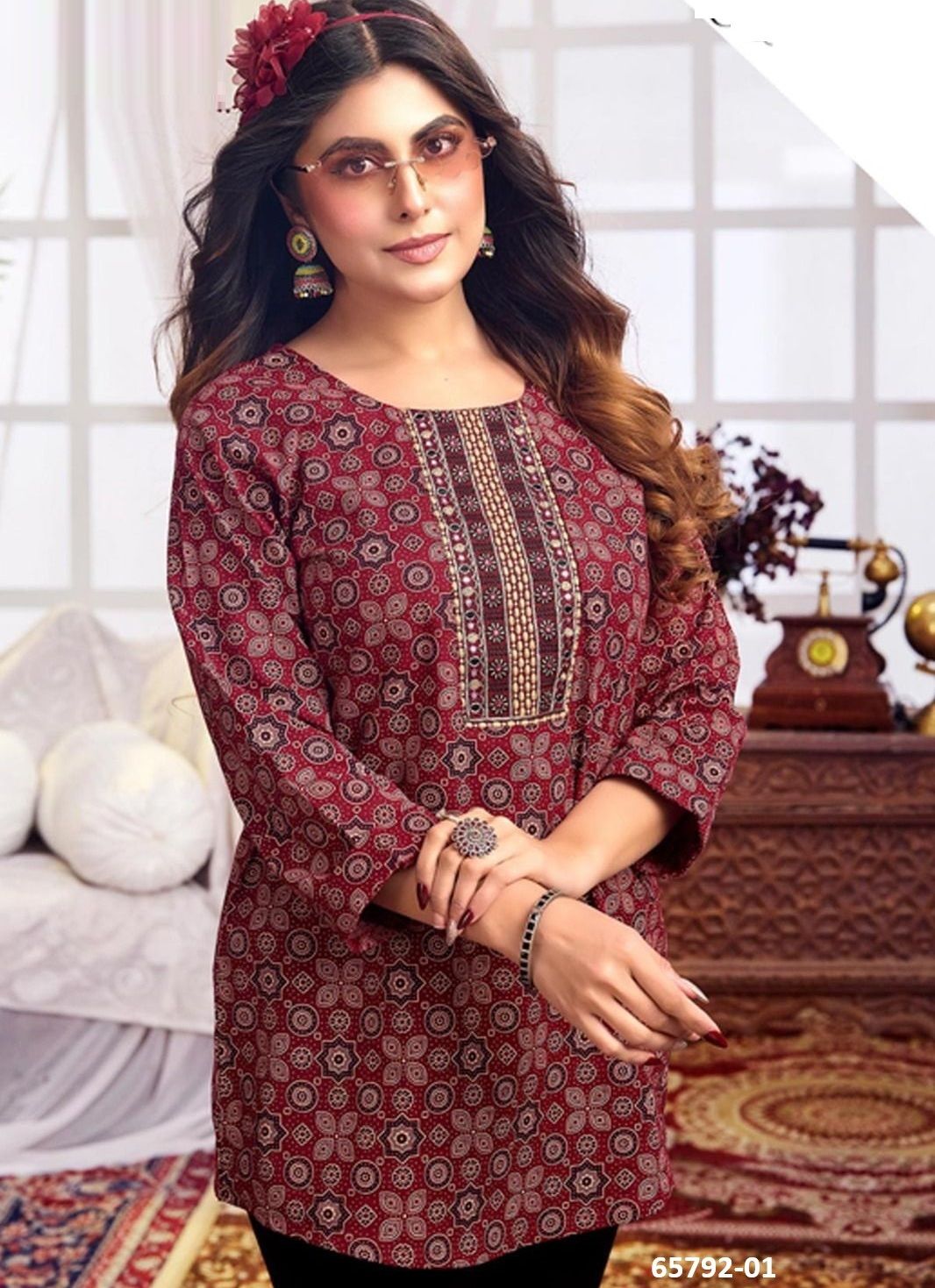ESHANI 4 - Catalog # 65792 (Set of 8 Readymade Women's Kurtis / Tops) ESHANI 4 - Catalog # 65792 (Set of 8 Readymade Women's Kurtis / Tops)