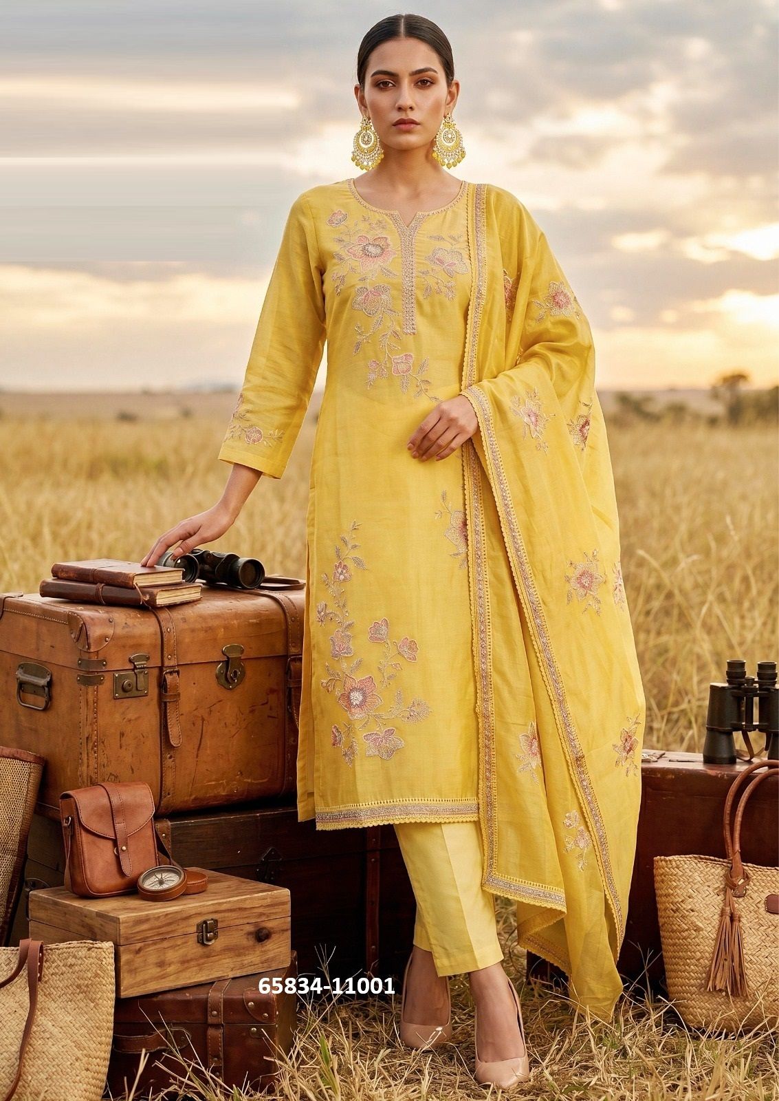 MISHTI - Catalog # 65834 (Set of 4 Semi-Stitched / Un-Stitched Suits) MISHTI - Catalog # 65834 (Set of 4 Semi-Stitched / Un-Stitched Suits)