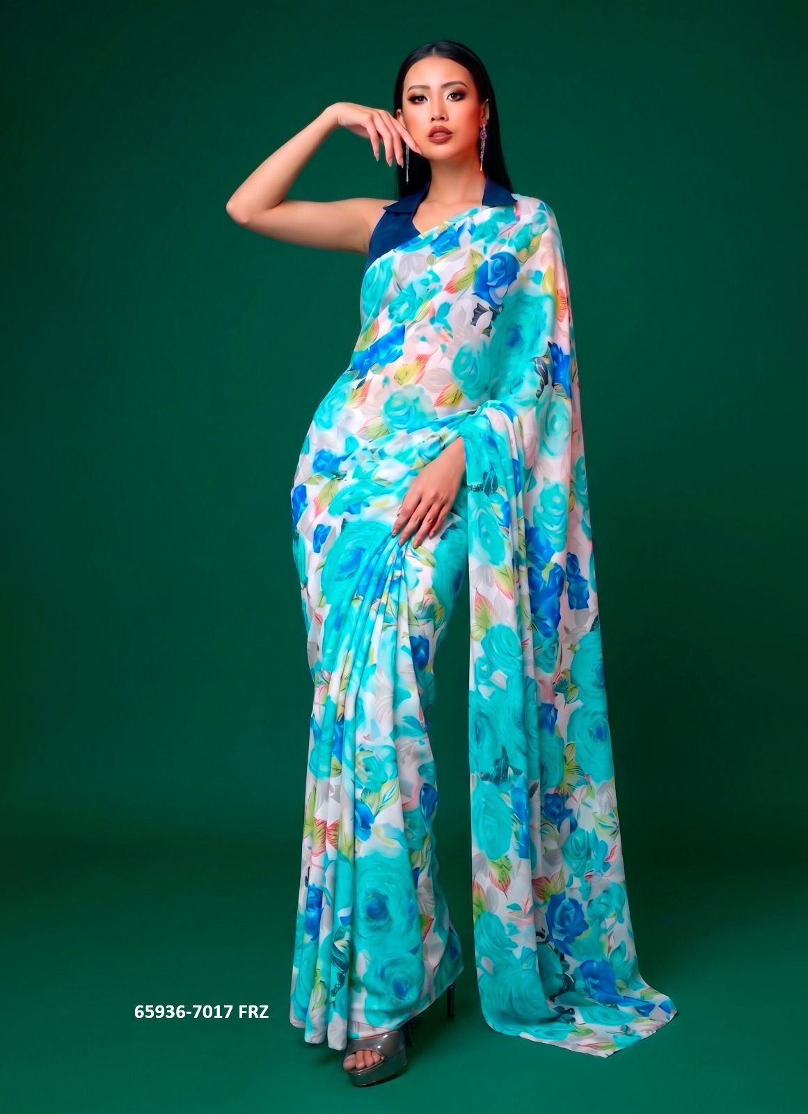 SERIES 7017 - Catalog # 65936 (Set of 3 Sarees) SERIES 7017 - Catalog # 65936 (Set of 3 Sarees)