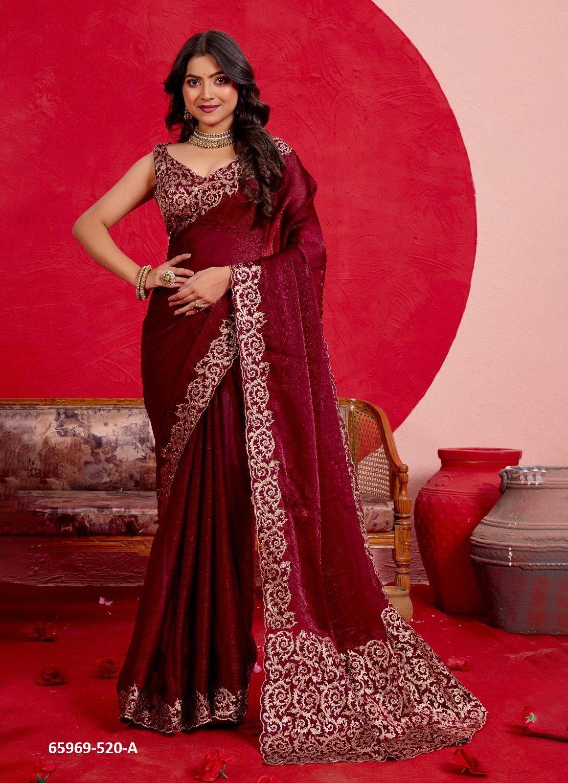 SERIES 520 - Catalog # 65969 (Set of 7 Sarees) SERIES 520 - Catalog # 65969 (Set of 7 Sarees)