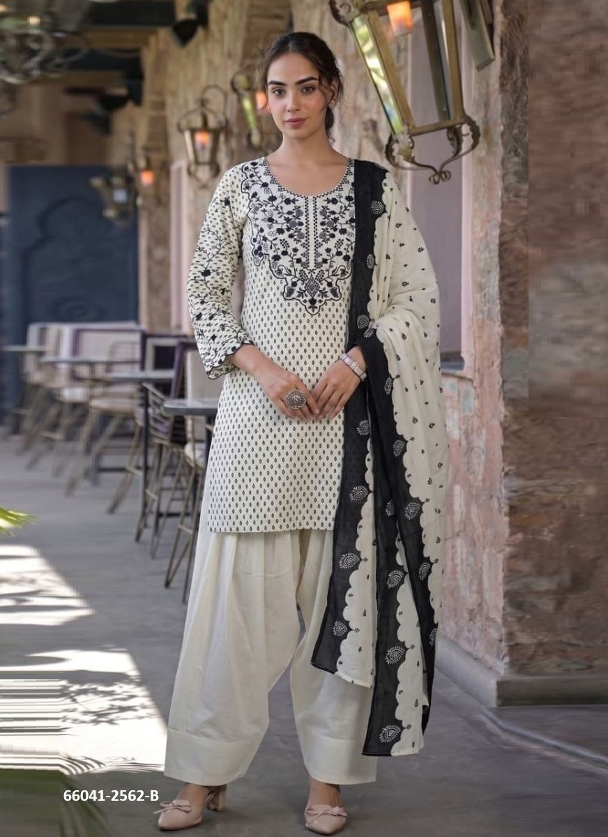 LEMIKA FARSHI - Catalog # 66041 (Set of 4 SIZE-SETS [Readymade Salwar Suits])
