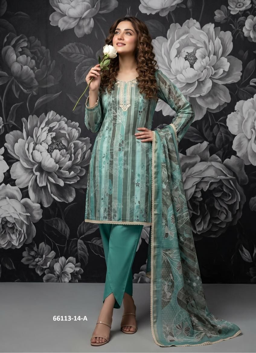 TULIP - Catalog # 66113 (Set of 4 Readymade Salwar Suits) TULIP - Catalog # 66113 (Set of 4 Readymade Salwar Suits)