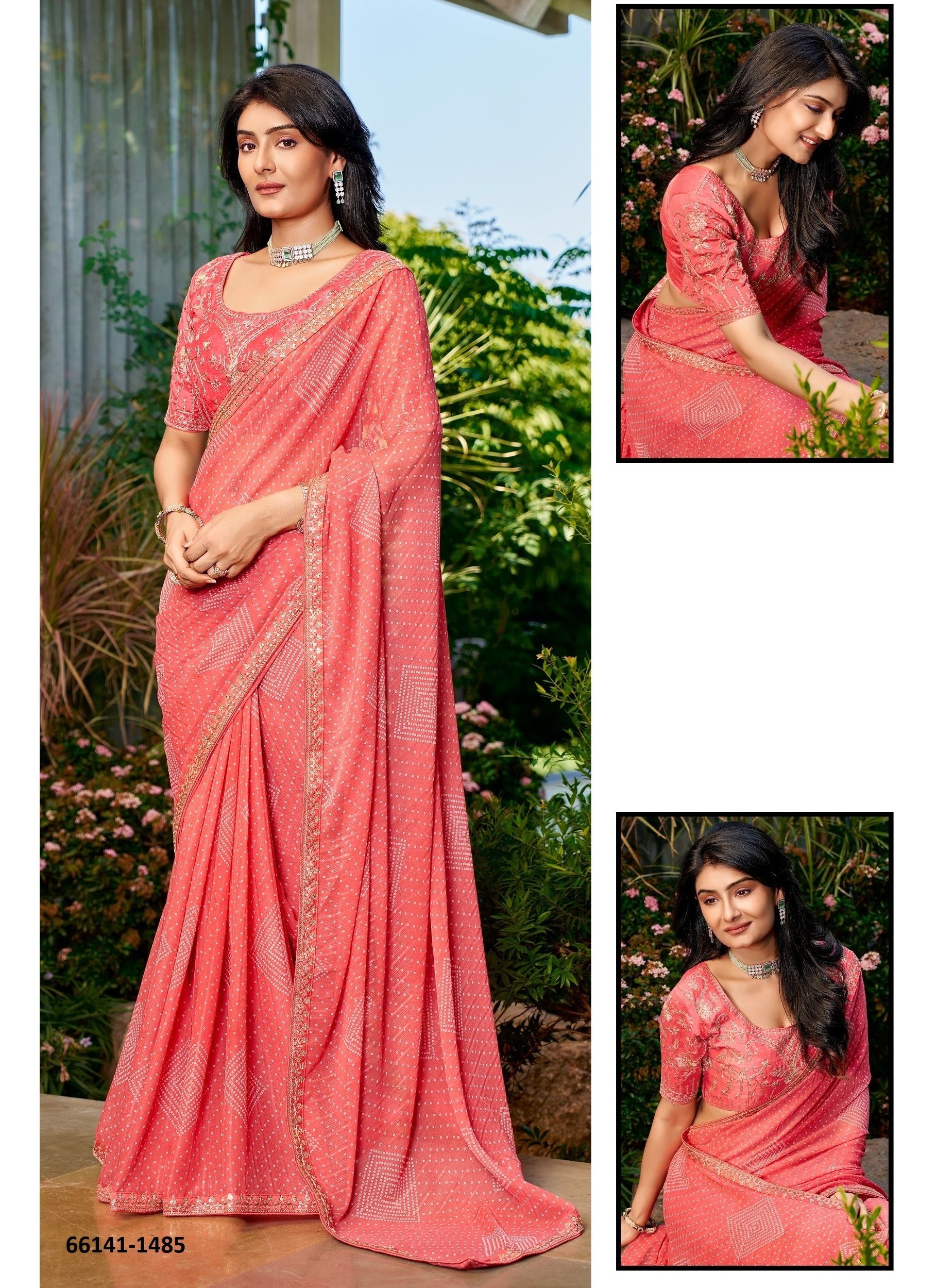 BANDHANI - Catalog # 66141 (Set of 8 Sarees)