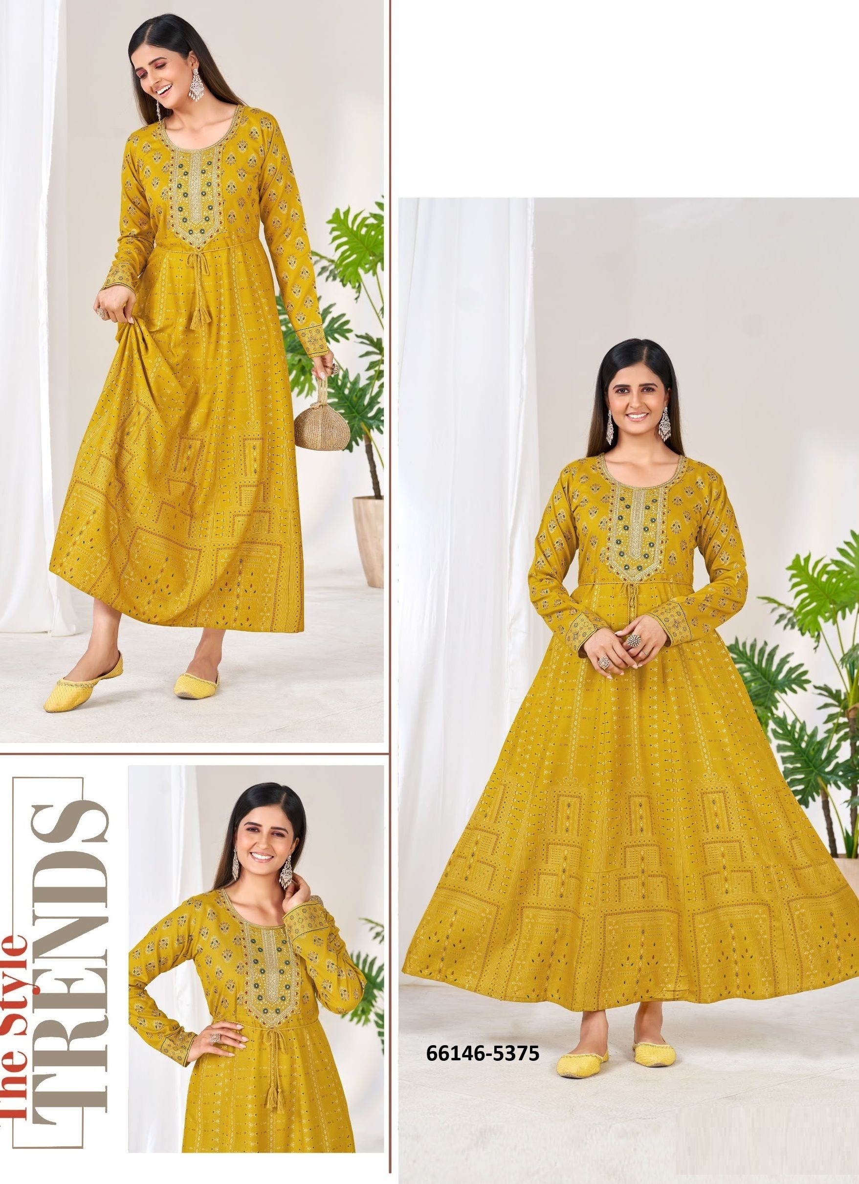 FESTIVAL PRO 20 - Catalog # 66146 (Set of 6 Readymade Women's Kurtis / Tops)