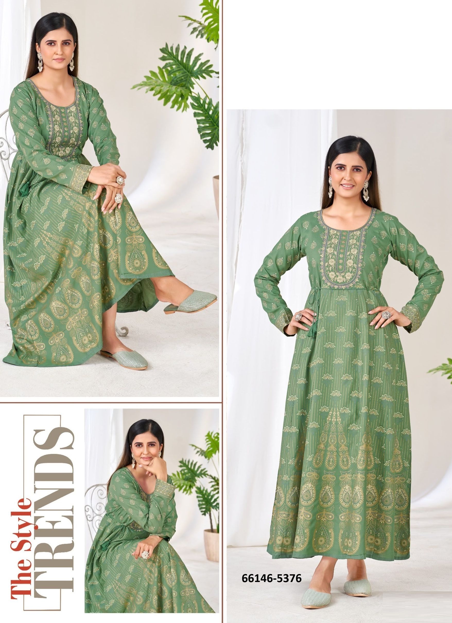 FESTIVAL PRO 20 - Catalog # 66146 (Set of 6 Readymade Women's Kurtis / Tops)