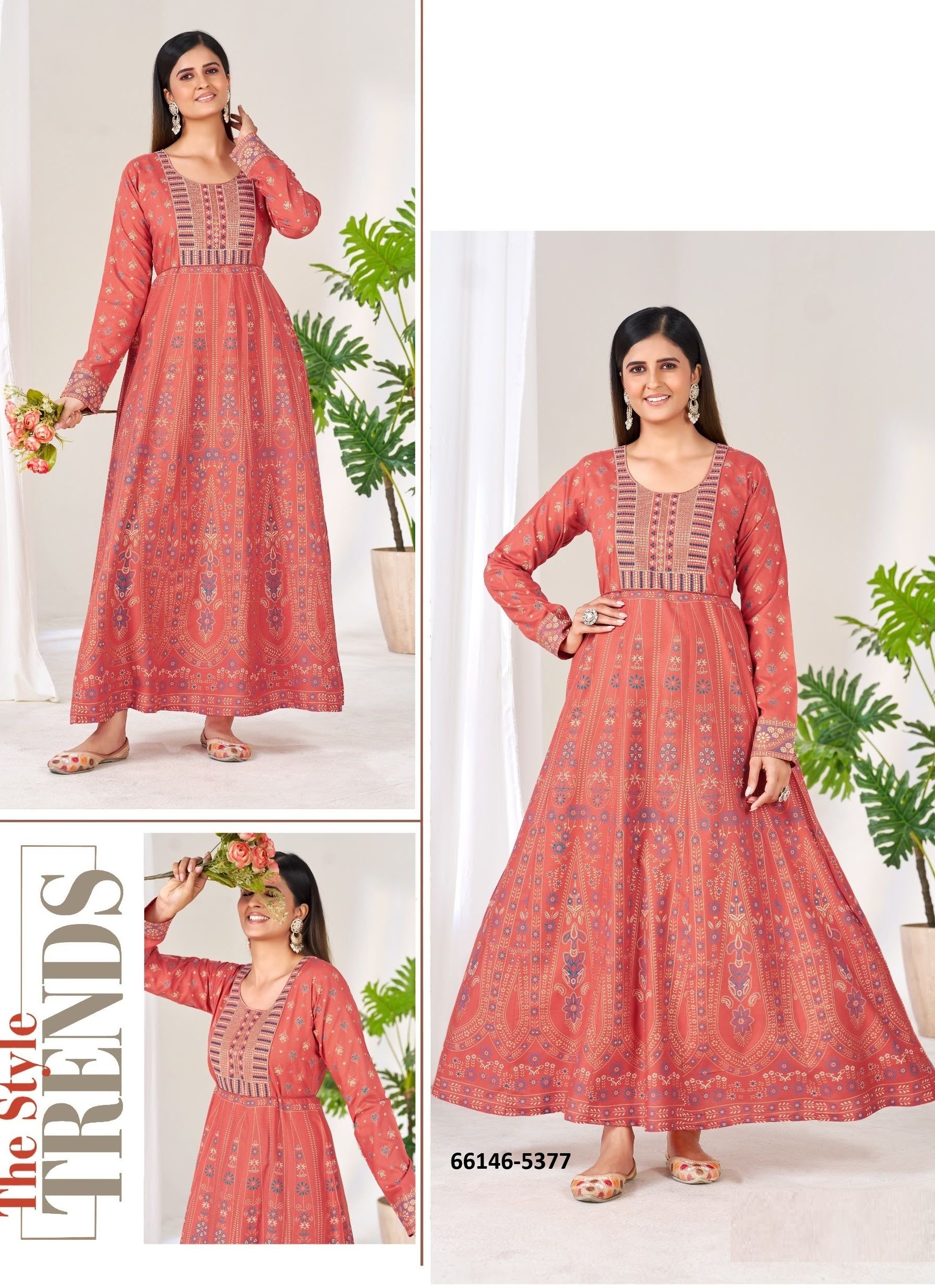 FESTIVAL PRO 20 - Catalog # 66146 (Set of 6 Readymade Women's Kurtis / Tops)