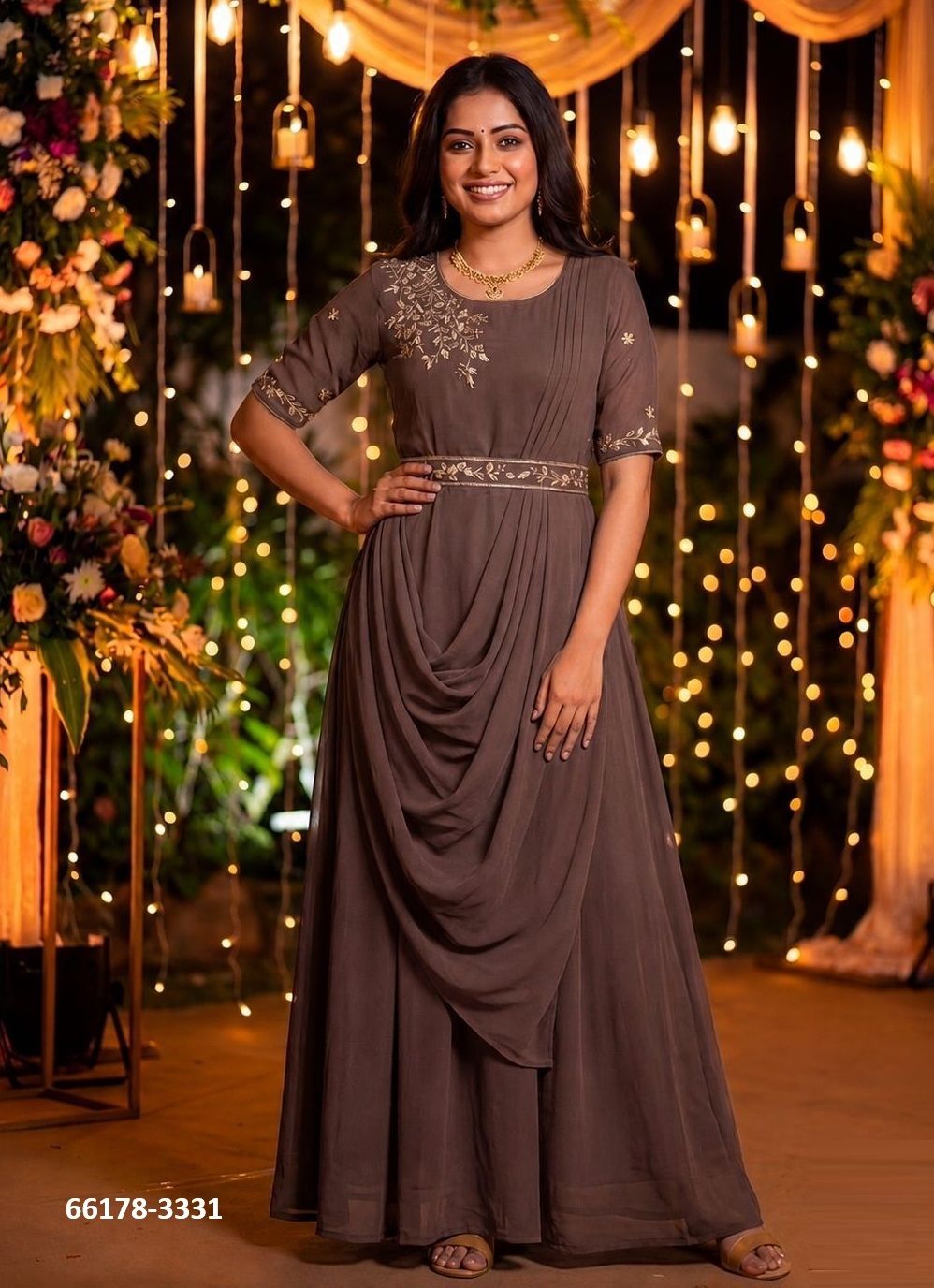 NAYRA - Catalog # 66178 (Set of 6 Readymade Gowns) NAYRA - Catalog # 66178 (Set of 6 Readymade Gowns)