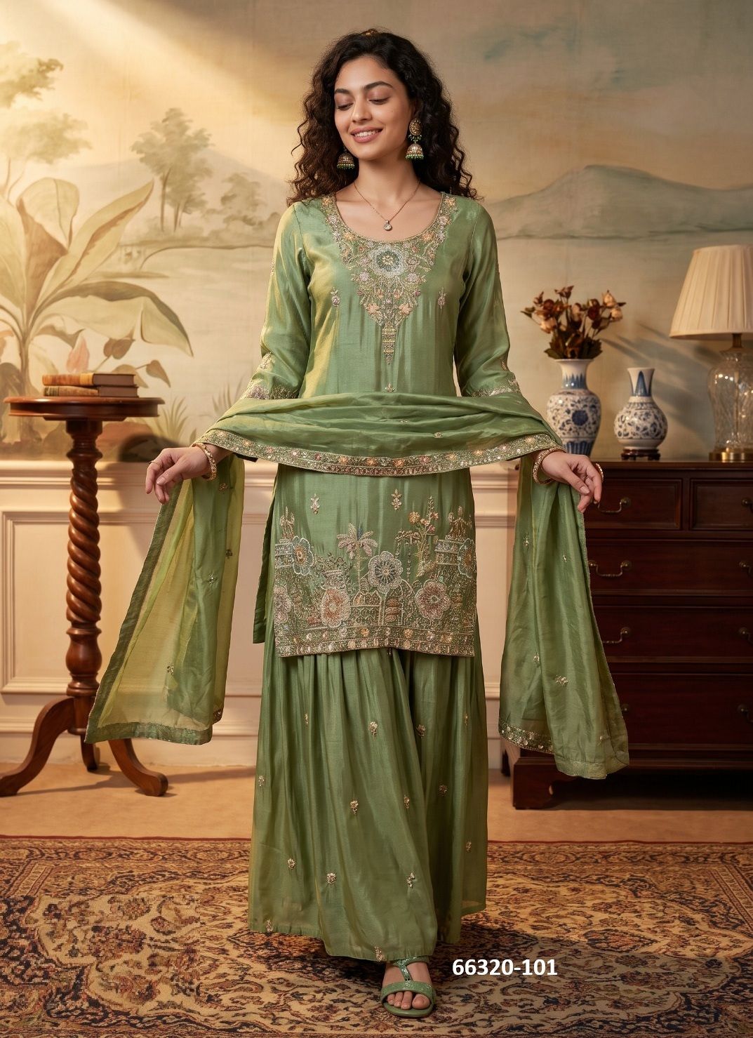 LUXURIA - Catalog # 66320 (Set of 9 Readymade Salwar Suits) LUXURIA - Catalog # 66320 (Set of 9 Readymade Salwar Suits)