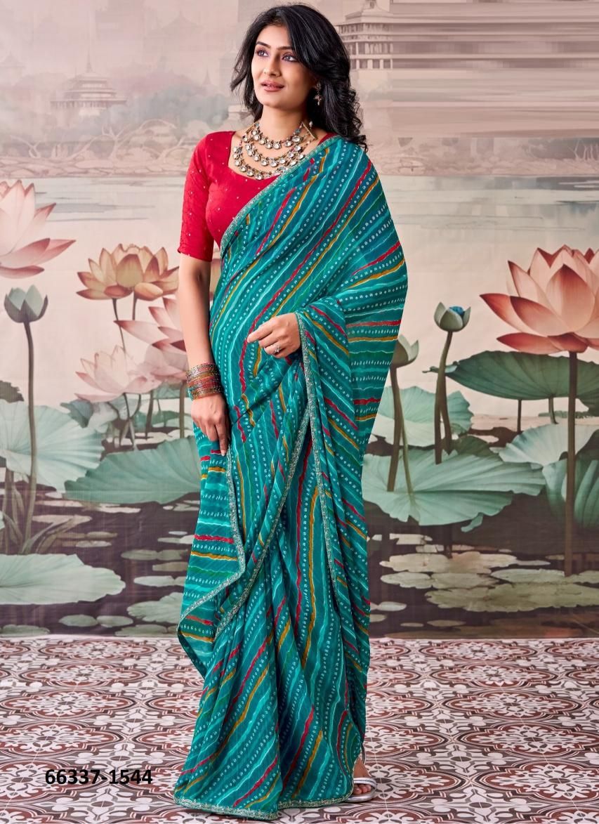 RAJMAHAL - Catalog # 66337 (Set of 20 Sarees)