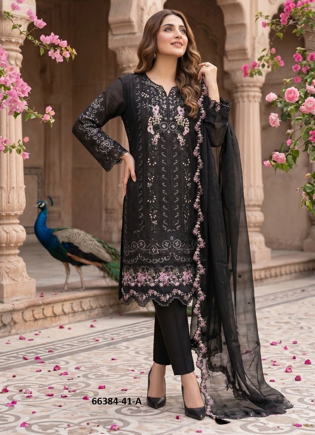 ZEENAT - Catalog # 66384 (Set of 2 Readymade Salwar Suits) ZEENAT - Catalog # 66384 (Set of 2 Readymade Salwar Suits)
