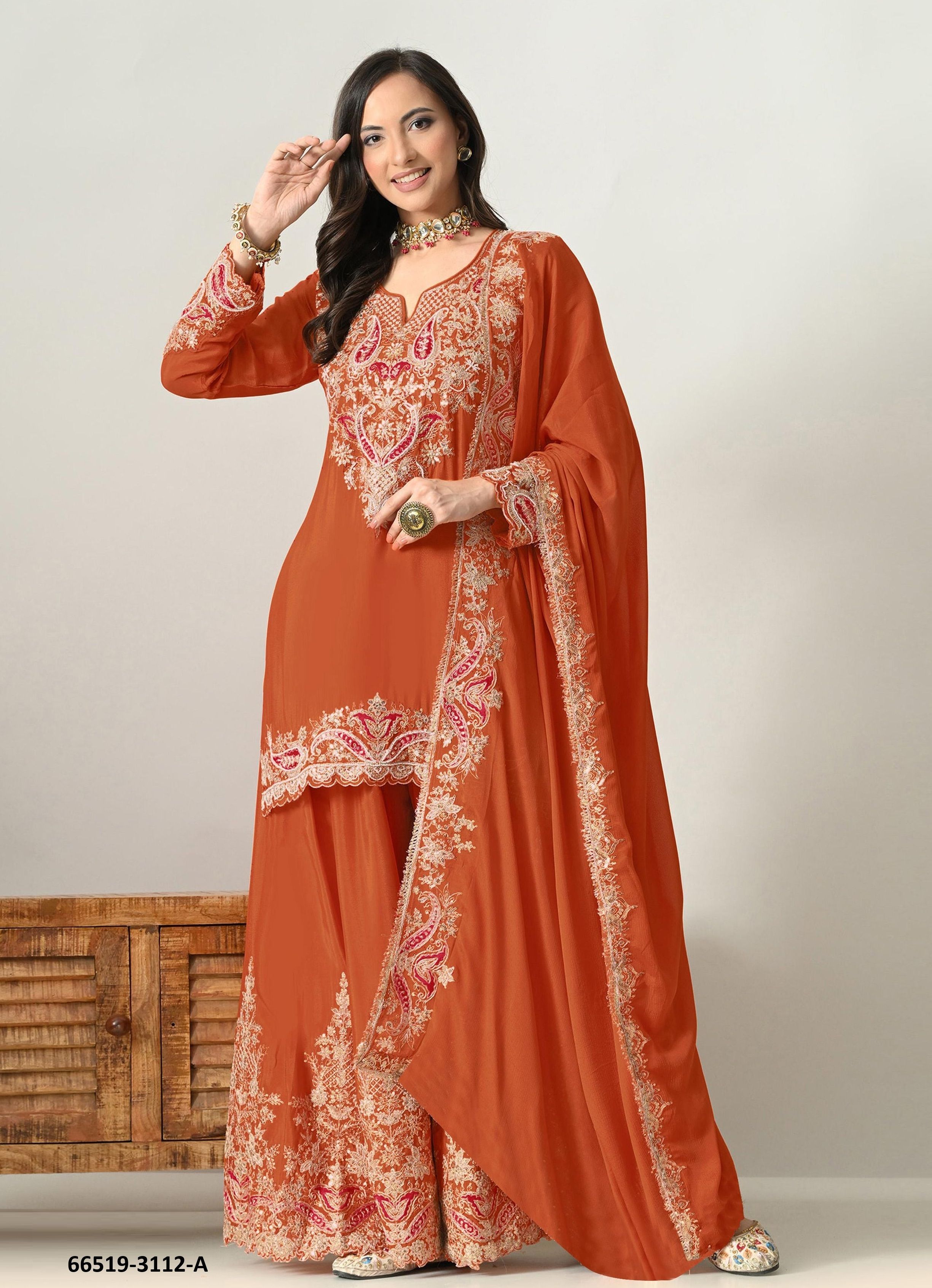 SERIES 3112 - Catalog # 66519 (Set of 2 Semi-Stitched / Un-Stitched Suits) SERIES 3112 - Catalog # 66519 (Set of 2 Semi-Stitched / Un-Stitched Suits)