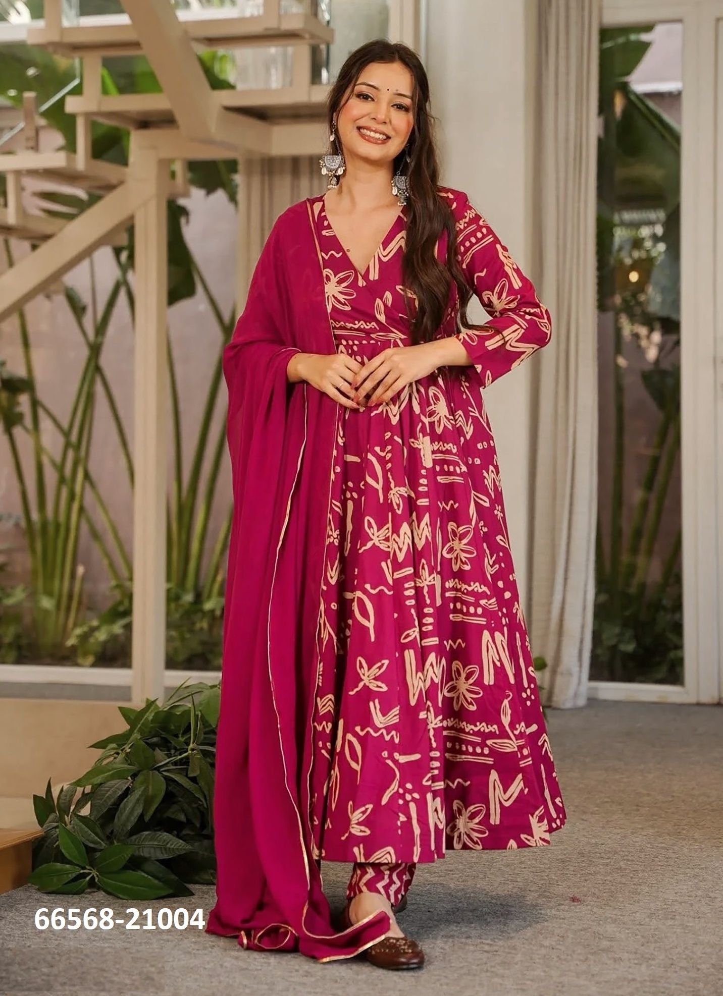 CLORA 21 - Catalog # 66568 (Set of 5 Readymade Salwar Suits)