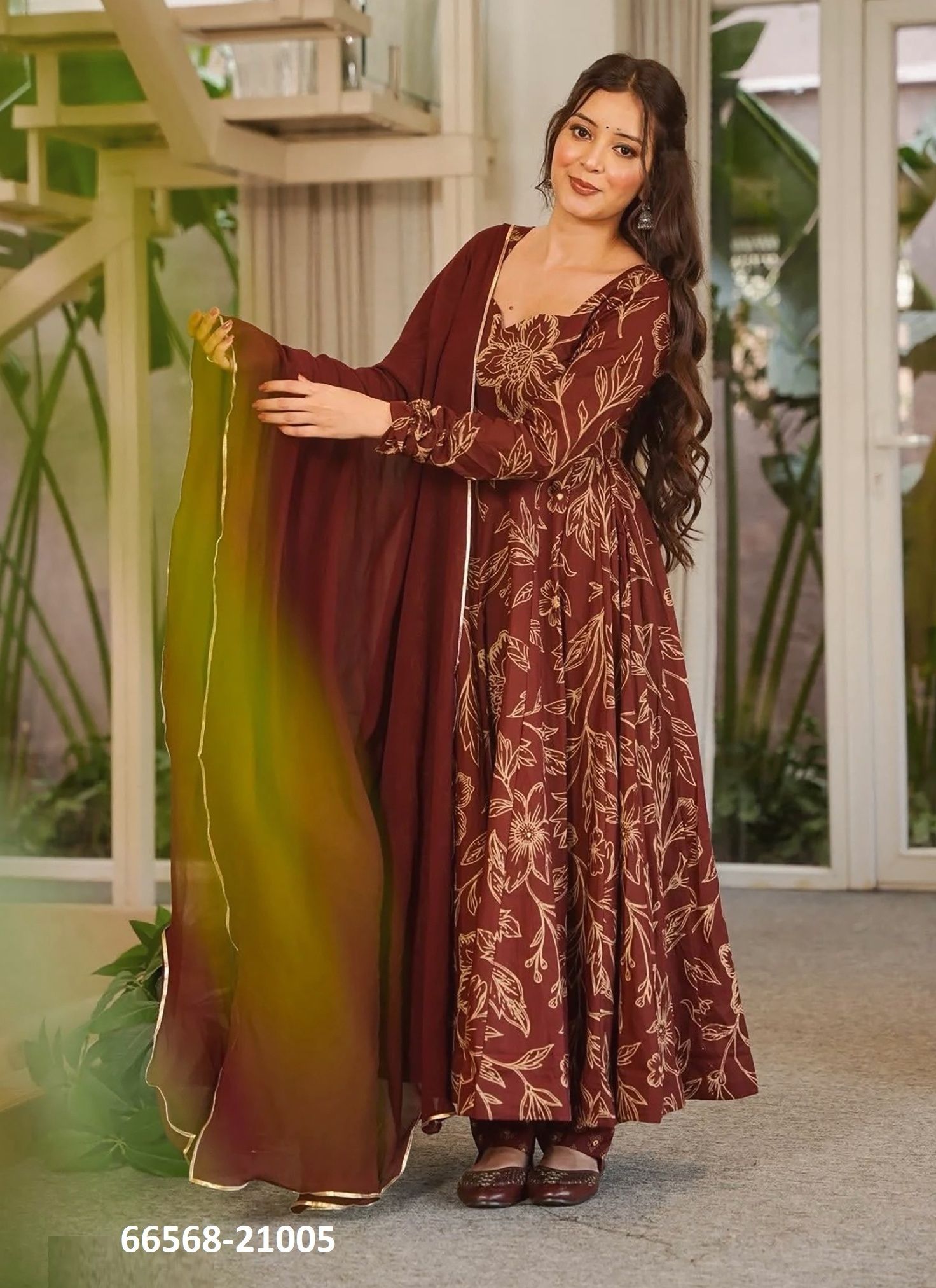 CLORA 21 - Catalog # 66568 (Set of 5 Readymade Salwar Suits)