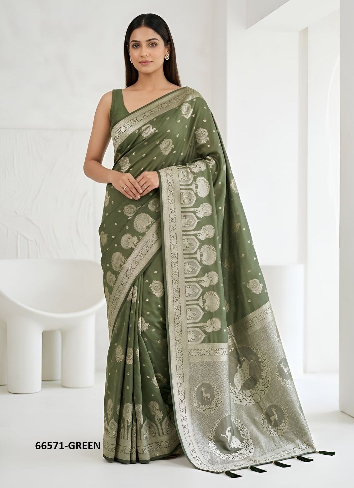 HRK C1 - Catalog # 66571 (Set of 4 Sarees) HRK C1 - Catalog # 66571 (Set of 4 Sarees)