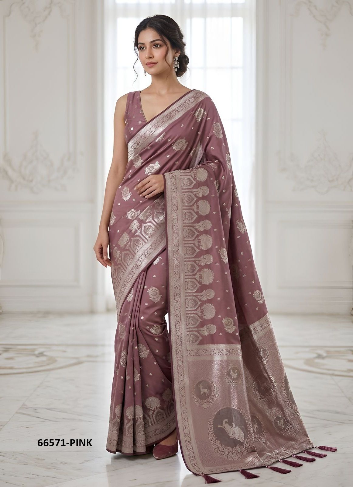HRK C1 - Catalog # 66571 (Set of 4 Sarees) HRK C1 - Catalog # 66571 (Set of 4 Sarees)
