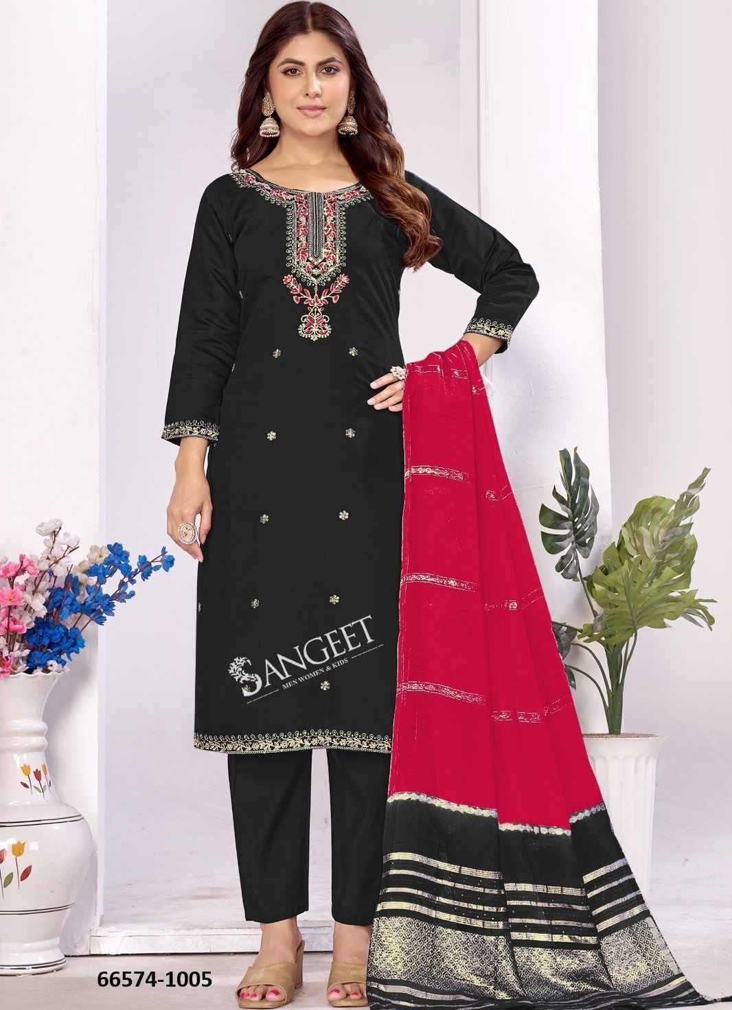 VEDIKA 1 - Catalog # 66574 (Set of 6 Readymade Salwar Suits)