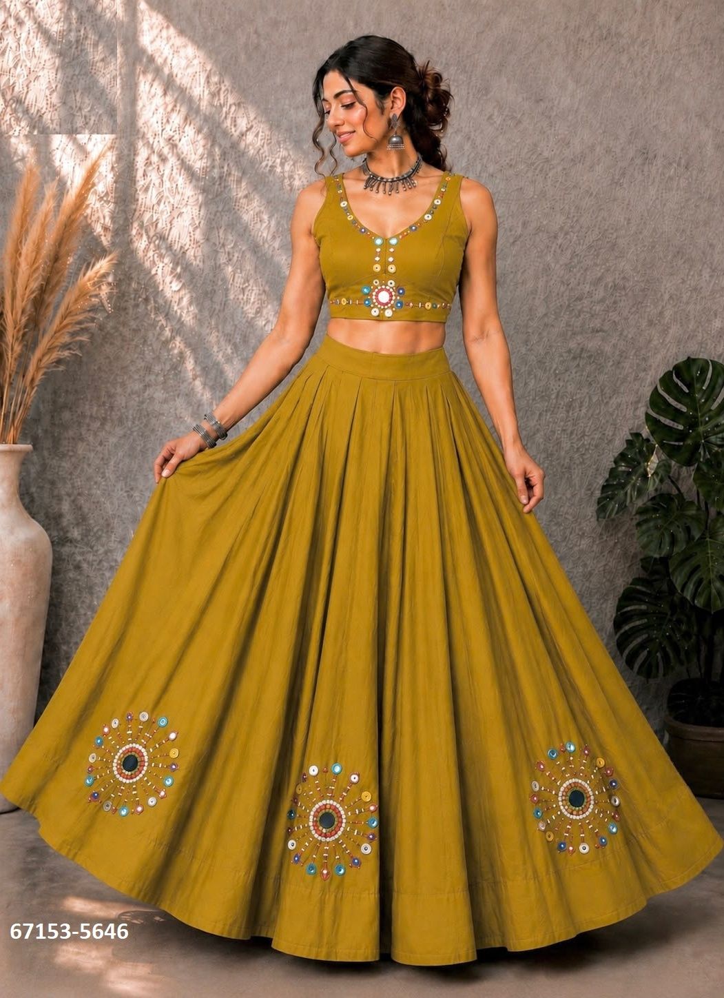 KHELAIYAA - Catalog # 67153 (Set of 4 Readymade Lehengas) KHELAIYAA - Catalog # 67153 (Set of 4 Readymade Lehengas)