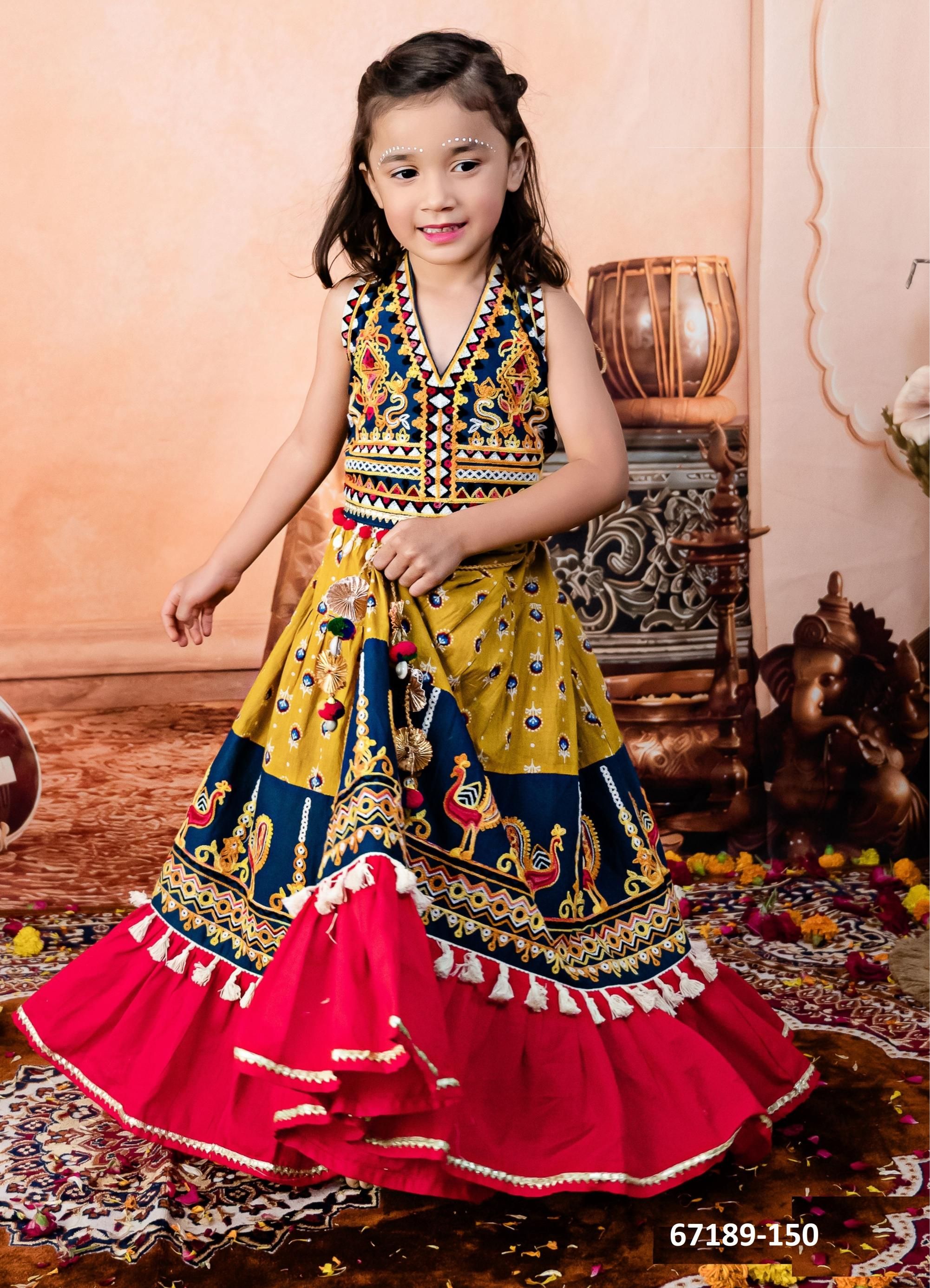 NAVRATRI SPECIAL KIDS LEHENGA CO-ORD SET 4 - Catalog # 67189 (Set of 8 Readymade Lehengas) NAVRATRI SPECIAL KIDS LEHENGA CO-ORD SET 4 - Catalog # 67189 (Set of 8 Readymade Lehengas)