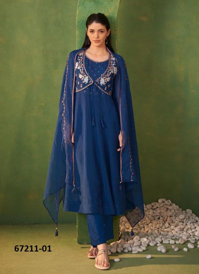 DESIGN 1-4 - Catalog # 67211 (Set of 4 Readymade Salwar Suits) DESIGN 1-4 - Catalog # 67211 (Set of 4 Readymade Salwar Suits)