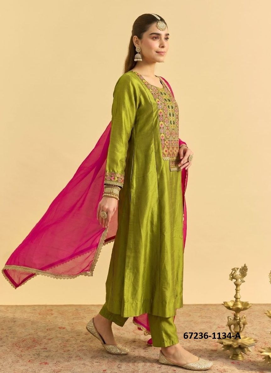 AMORINA 2 - Catalog # 67236 (Set of 2 Readymade Salwar Suits) AMORINA 2 - Catalog # 67236 (Set of 2 Readymade Salwar Suits)