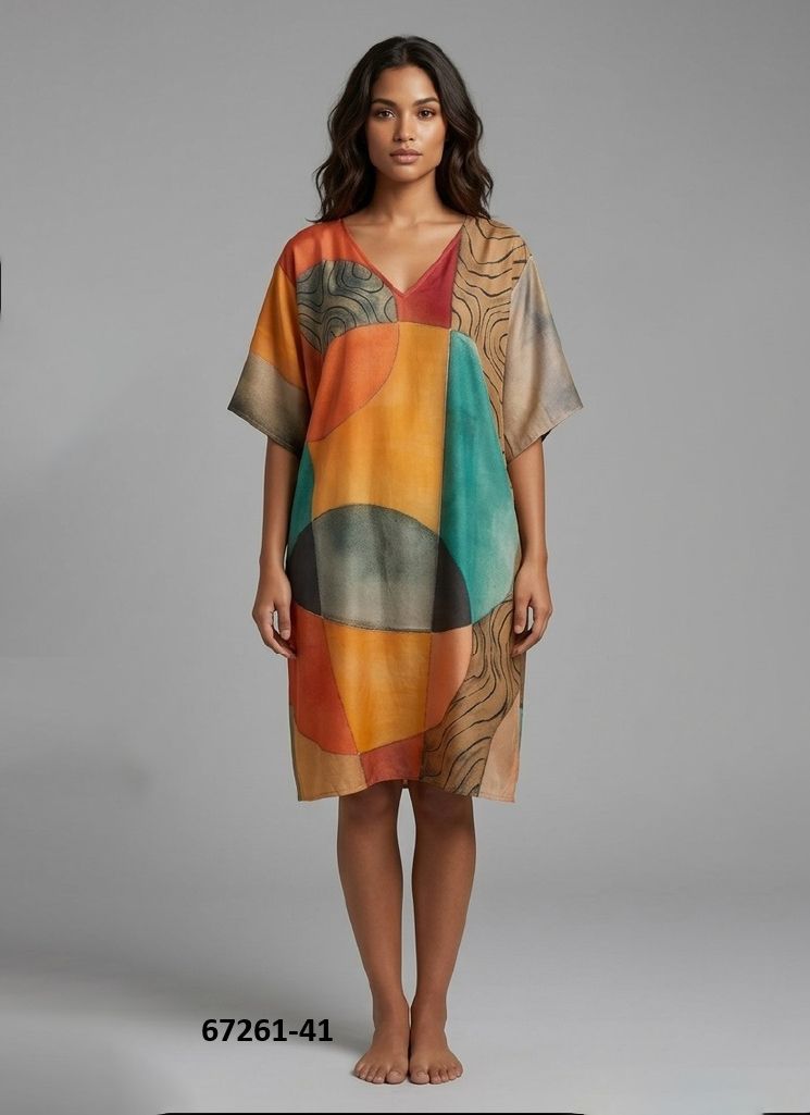 COTTON FEEL KURTI 6 - Catalog # 67261 (Set of 8 Kaftans / Ponchos) COTTON FEEL KURTI 6 - Catalog # 67261 (Set of 8 Kaftans / Ponchos)