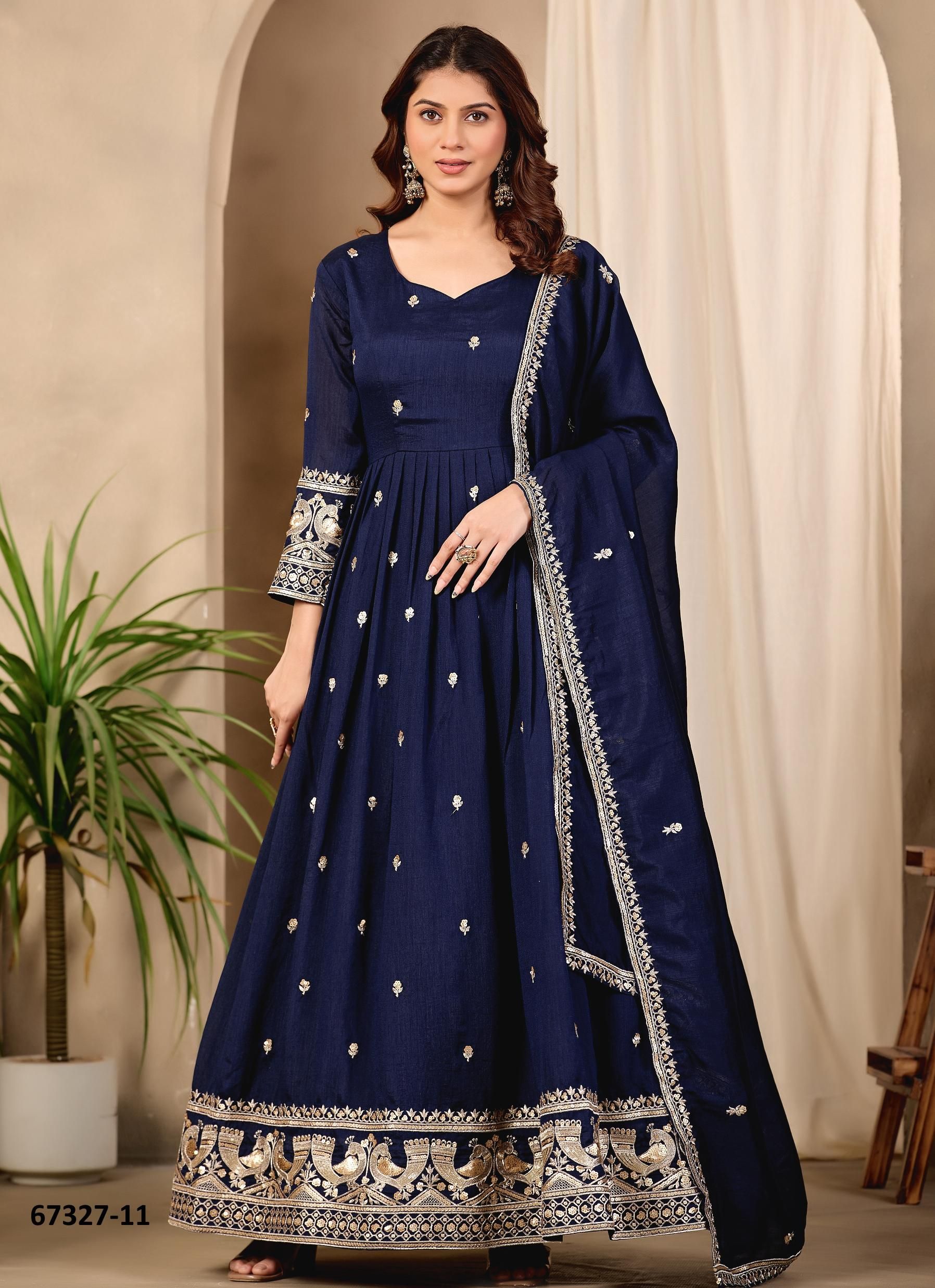 KHUSHII - Catalog # 67327 (Set of 2 Readymade Salwar Suits) KHUSHII - Catalog # 67327 (Set of 2 Readymade Salwar Suits)