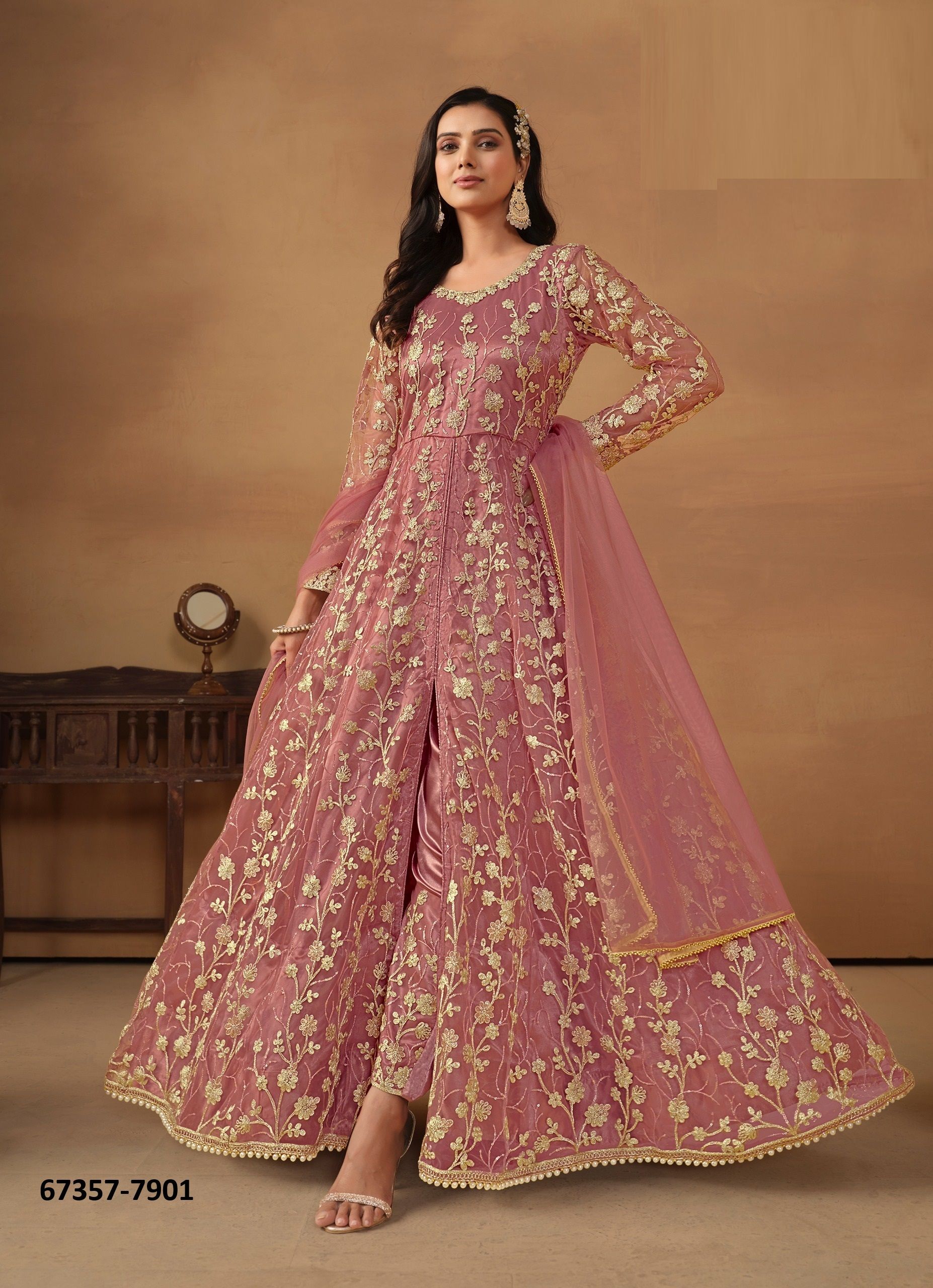 ANAMIKAA - Catalog # 67357 (Set of 4 Readymade Salwar Suits) ANAMIKAA - Catalog # 67357 (Set of 4 Readymade Salwar Suits)