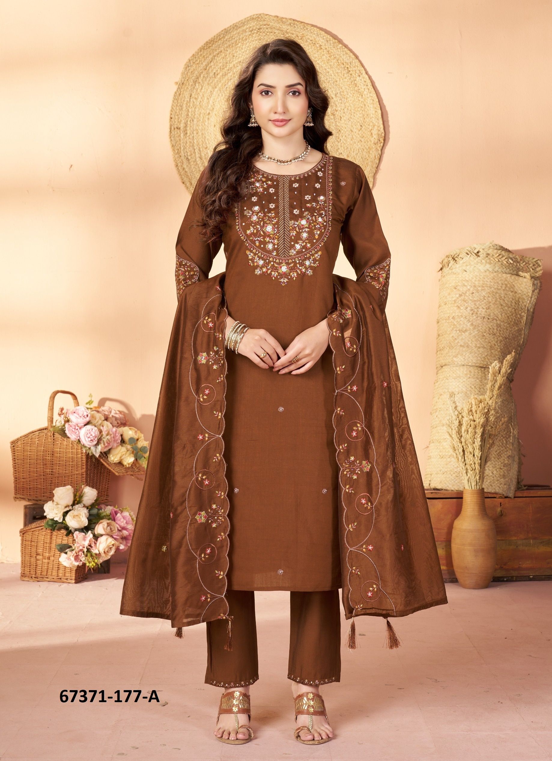 DEVINA - Catalog # 67371 (Set of 6 Readymade Salwar Suits) DEVINA - Catalog # 67371 (Set of 6 Readymade Salwar Suits)