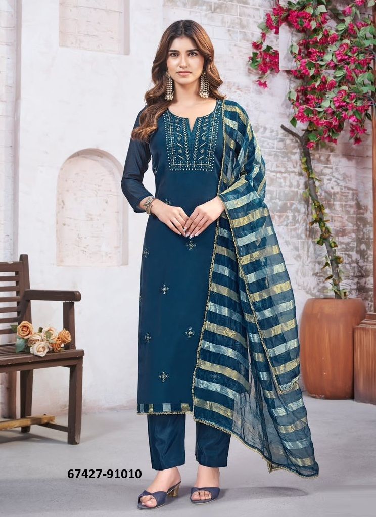 MANORMA - Catalog # 67427 (Set of 12 Readymade Salwar Suits) MANORMA - Catalog # 67427 (Set of 12 Readymade Salwar Suits)