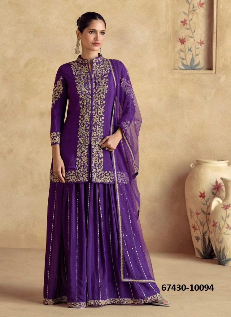 CHALTE CHALTE - Catalog # 67430 (Set of 4 Readymade Salwar Suits)