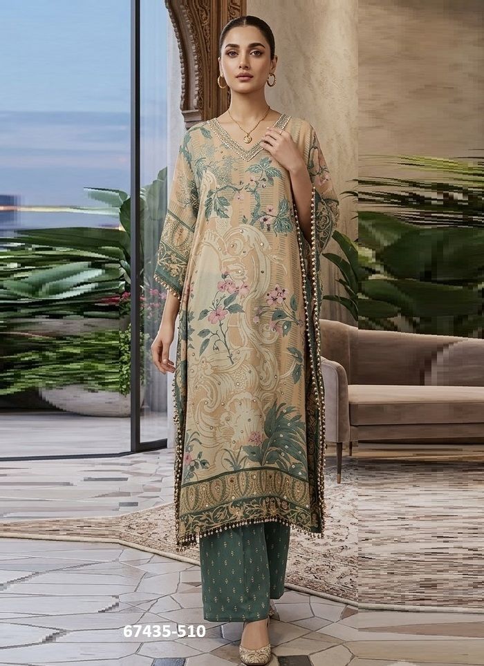 NECK-PIECE KAFTAN CO-ORD SET - Catalog # 67435 (Set of 6 Tops With Bottoms) NECK-PIECE KAFTAN CO-ORD SET - Catalog # 67435 (Set of 6 Tops With Bottoms)