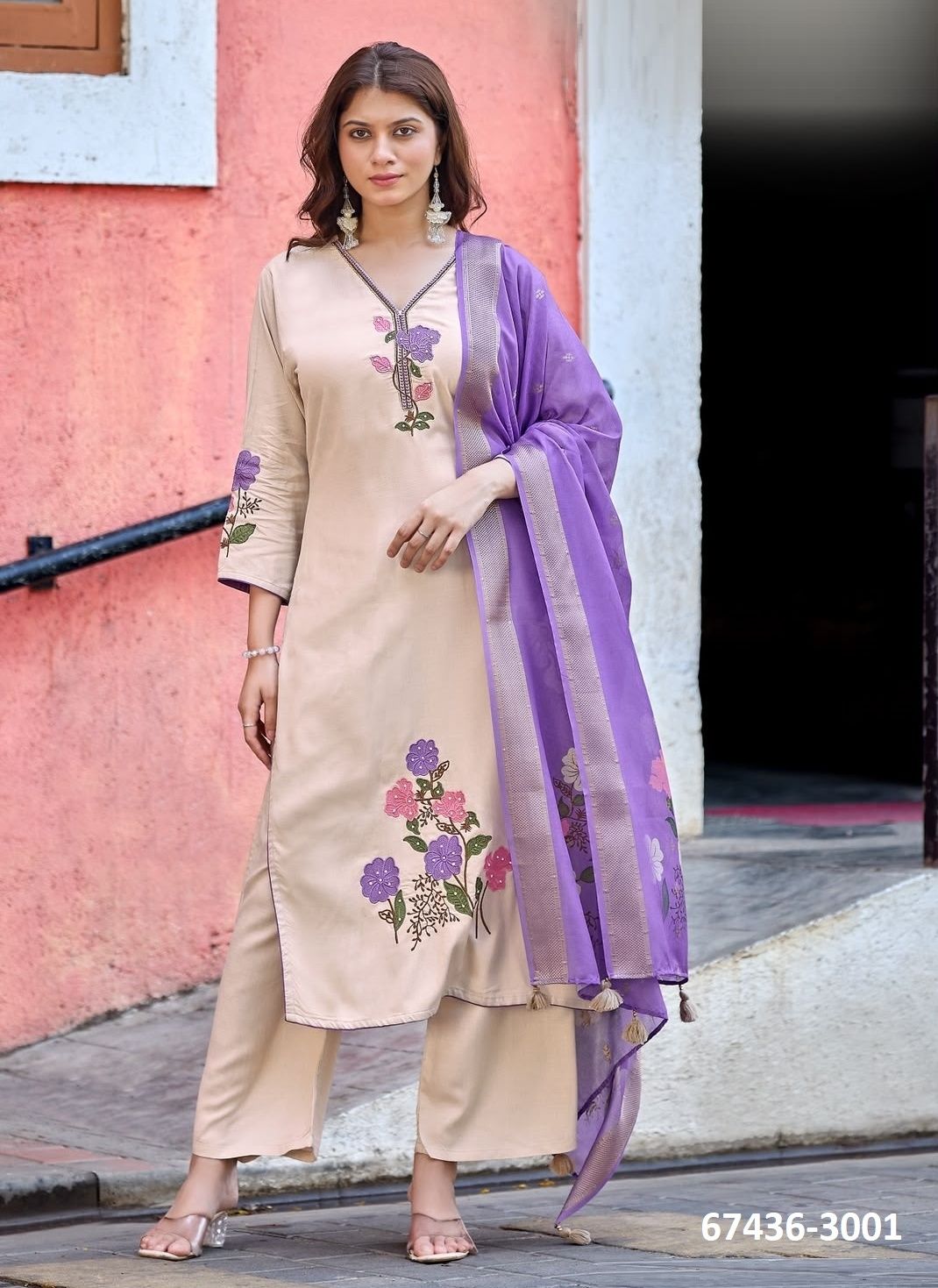 RADHA-RANI - Catalog # 67436 (Set of 4 Readymade Salwar Suits) RADHA-RANI - Catalog # 67436 (Set of 4 Readymade Salwar Suits)