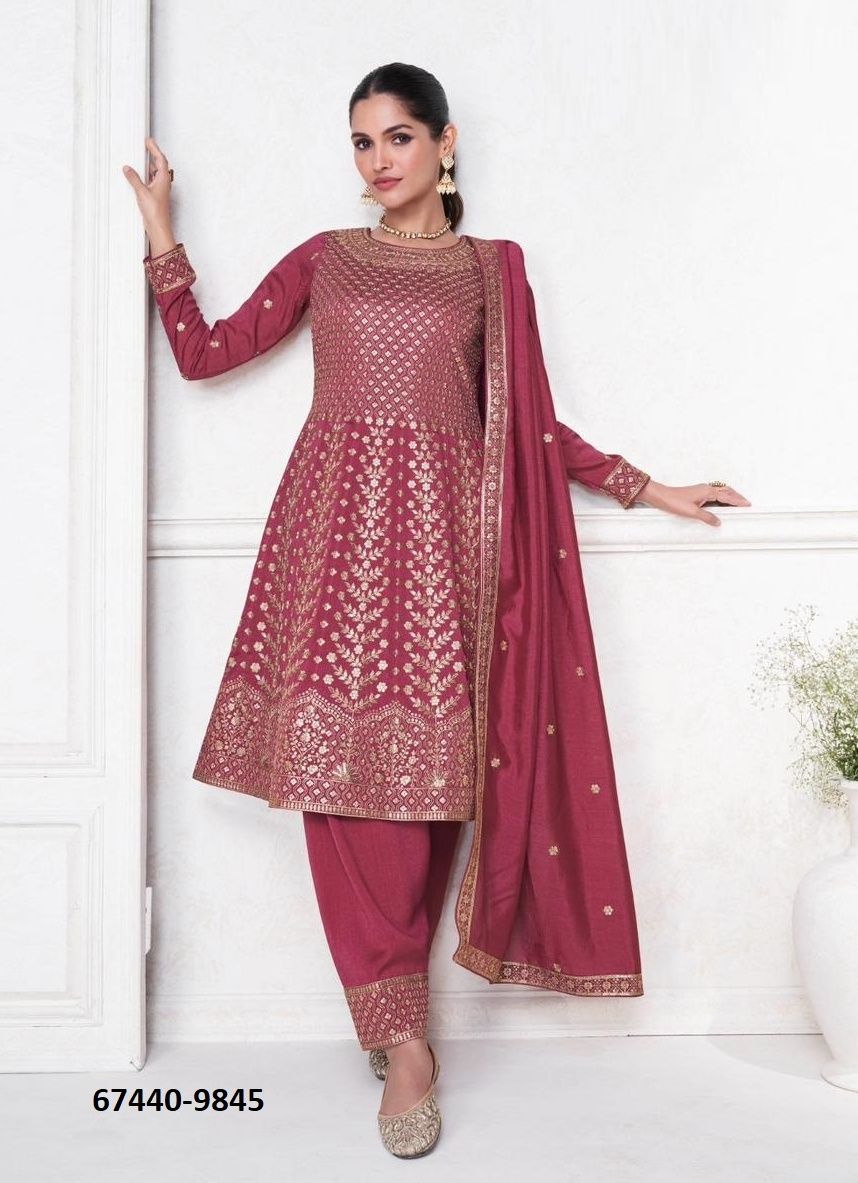 SAMBHAVNA - Catalog # 67440 (Set of 4 Readymade Salwar Suits)