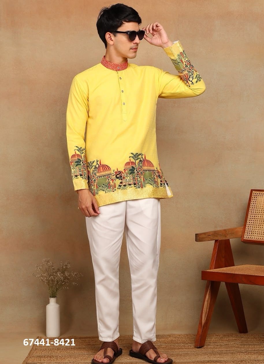 QUTUB MINAR - Catalog # 67441 (Set of 2 Men's Ethnic Wear) QUTUB MINAR - Catalog # 67441 (Set of 2 Men's Ethnic Wear)